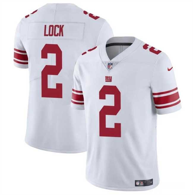 Men & Women & Youth New York Giants #2 Drew Lock White Vapor Untouchable Limited Football Stitched Jersey->new york giants->NFL Jersey